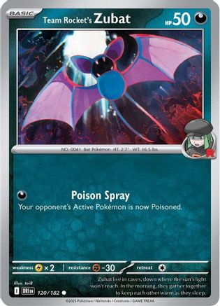 Team Rocket's Zubat  - (120)  [SV10 Destined Rivals] - Trinity Hobby