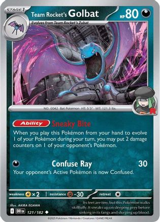 Team Rocket's Golbat  - (121)  [SV10 Destined Rivals] - Trinity Hobby