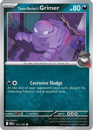 Team Rocket's Grimer  - (123) Reverse Holofoil [SV10 Destined Rivals] - Trinity Hobby
