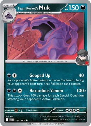 Team Rocket's Muk  - (124) Reverse Holofoil [SV10 Destined Rivals] - Trinity Hobby