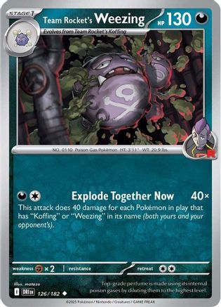 Team Rocket's Weezing - 126/182  - (126/182)  [SV10 Destined Rivals] - Trinity Hobby