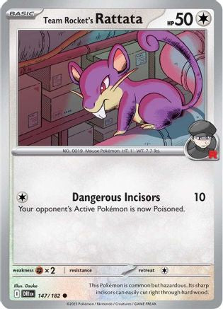 Team Rocket's Rattata  - (147)  [SV10 Destined Rivals] - Trinity Hobby
