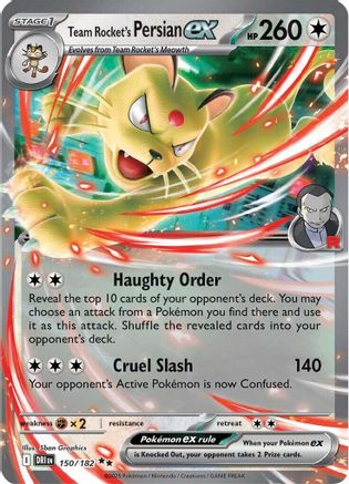 Team Rocket's Persian ex - 150/182  - (150/182) Holofoil [SV10 Destined Rivals] - Trinity Hobby