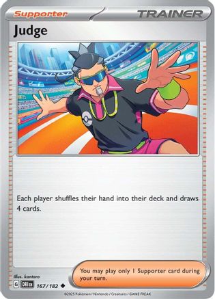 Judge - 167/182  - (167/182) Reverse Holofoil [SV10 Destined Rivals] - Trinity Hobby