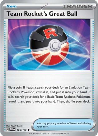 Team Rocket's Great Ball  - (175)  [SV10 Destined Rivals] - Trinity Hobby