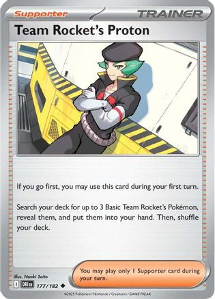 Team Rocket's Proton - 177/182  - (177/182) Reverse Holofoil [SV10 Destined Rivals] - Trinity Hobby
