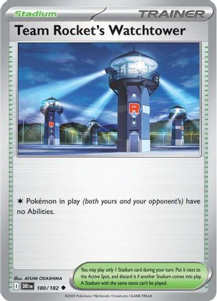 Team Rocket's Watchtower  - (180) Reverse Holofoil [SV10 Destined Rivals] - Trinity Hobby