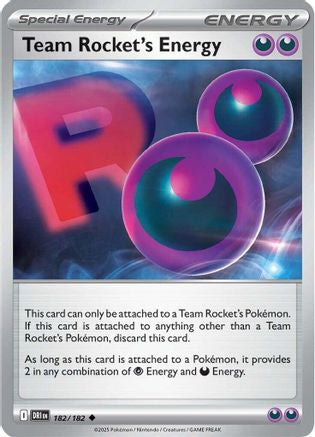Team Rocket's Energy  - (182)  [SV10 Destined Rivals] - Trinity Hobby