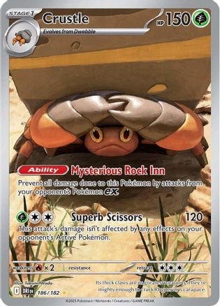 Crustle - 186/182  - (186/182) Holofoil [SV10 Destined Rivals] - Trinity Hobby