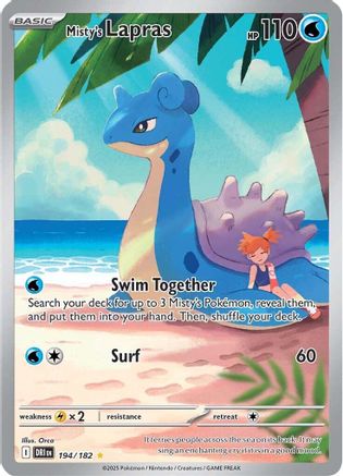 Misty's Lapras - 194/182  - (194/182) Holofoil [SV10 Destined Rivals]