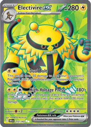 Electivire ex - 212/182  - (212/182) Holofoil [SV10 Destined Rivals] - Trinity Hobby