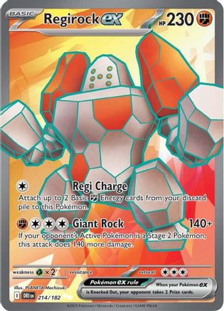 Regirock ex - 214/182  - (214/182) Holofoil [SV10 Destined Rivals] - Trinity Hobby