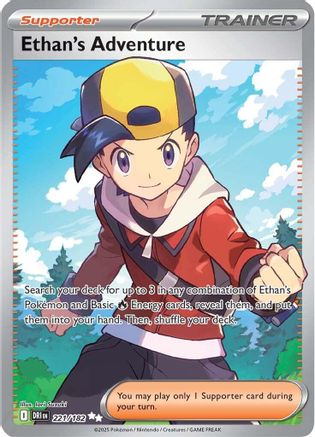 Ethan's Adventure - 221/182  - (221/182) Holofoil [SV10 Destined Rivals] - Trinity Hobby