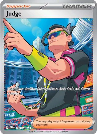 Judge - 222/182  - (222/182) Holofoil [SV10 Destined Rivals] - Trinity Hobby
