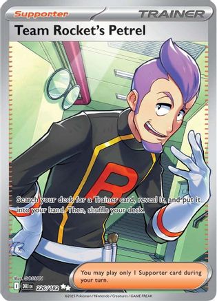 Team Rocket's Petrel - 226/182  - (226/182) Holofoil [SV10 Destined Rivals] - Trinity Hobby