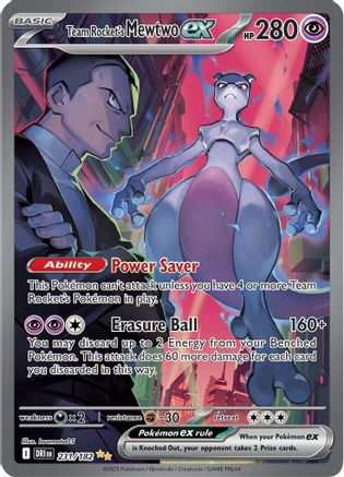 Team Rocket's Mewtwo ex - 231/182  - (231/182) Holofoil [SV10 Destined Rivals] - Trinity Hobby