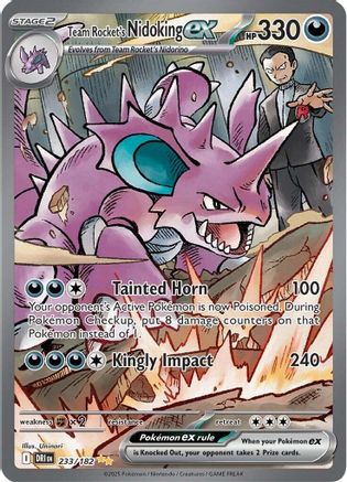 Team Rocket's Nidoking ex - 233/182  - (233/182) Holofoil [SV10 Destined Rivals] - Trinity Hobby