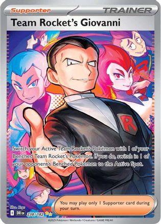 Team Rocket's Giovanni - 238/182  - (238/182) Holofoil [SV10 Destined Rivals] - Trinity Hobby