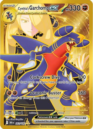 Cynthia's Garchomp ex - 241/182  - (241/182) Holofoil [SV10 Destined Rivals] - Trinity Hobby