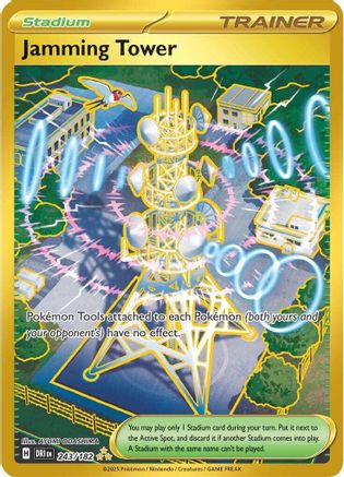 Jamming Tower  - (243) Holofoil [SV10 Destined Rivals] - Trinity Hobby
