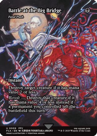 Fatal Push  [Foil]  (FCA-009) - [FINAL FANTASY: Through the Ages] / Battle at the Big Bridge (Borderless) - Trinity Hobby