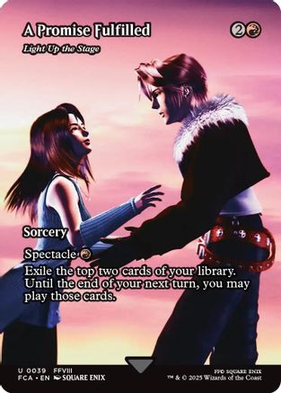 Light Up the Stage  (FCA-039) - [FINAL FANTASY: Through the Ages] / A Promise Fulfilled (Borderless) - Trinity Hobby