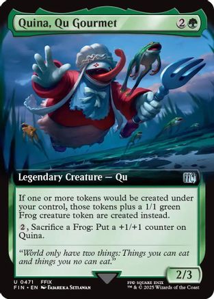 Quina, Qu Gourmet  [Foil]  (FIN-471) - [FINAL FANTASY]: (Extended Art) - Trinity Hobby