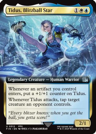 Tidus, Blitzball Star  [Foil]  (FIN-512) - [FINAL FANTASY]: (Extended Art) - Trinity Hobby