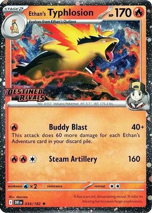 Ethan's Typhlosion (Prerelease) - (034/null) Holofoil [Miscellaneous Cards & Products]