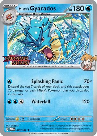 Misty's Gyarados (Prerelease)  - (049) Holofoil [SV10 Destined Rivals]
