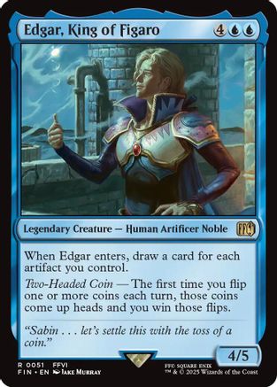 Edgar, King of Figaro  [Foil]  (FIN-051) - [FINAL FANTASY] - Trinity Hobby
