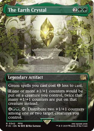 The Earth Crystal  [Foil]  (FIN-342) - [FINAL FANTASY] (Borderless) - Trinity Hobby