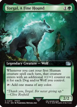 Torgal, A Fine Hound  [Foil]  (FIN-474) - [FINAL FANTASY]: (Extended Art) - Trinity Hobby