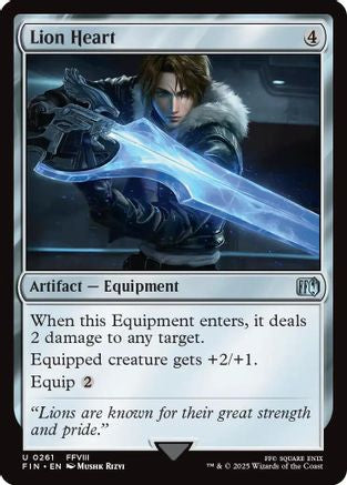 Lion Heart  [Foil]  (FIN-261) - [FINAL FANTASY] - Trinity Hobby