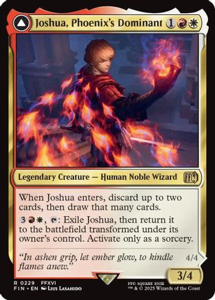 Joshua, Phoenix's Dominant // Phoenix, Warden of Fire  (FIN-229) - [FINAL FANTASY]: (enchantment) - Trinity Hobby