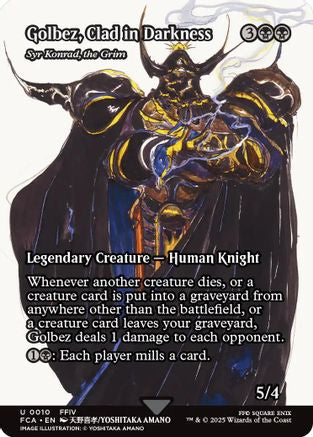Golbez, Clad in Darkness - Syr Konrad, the Grim (Showcase)  (FCA-010) - [FINAL FANTASY: Through the Ages] - Trinity Hobby