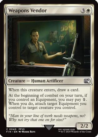 Weapons Vendor  [Foil]  (FIN-040) - [FINAL FANTASY] - Trinity Hobby