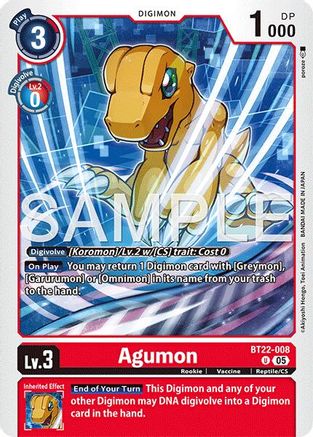 Agumon (BT22-008) - [Cyber Eden] - Trinity Hobby