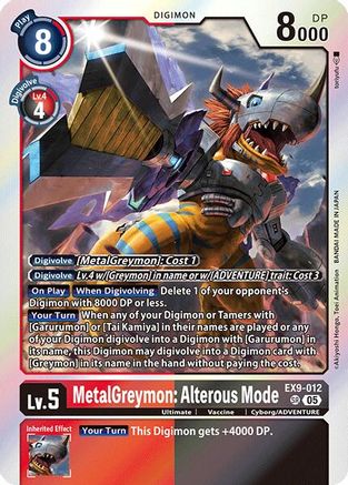 MetalGreymon: Alterous Mode (EX9-012) - [Versus Monsters] Foil - Trinity Hobby