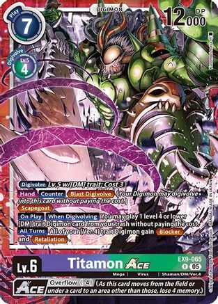 Titamon ACE (EX9-065) - [Versus Monsters] Foil - Trinity Hobby