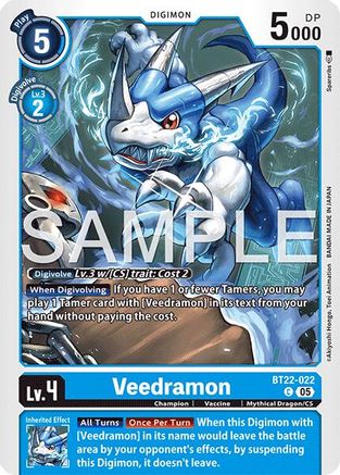 Veedramon (BT22-022) - [Cyber Eden] - Trinity Hobby