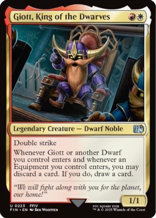 Giott, King of the Dwarves  (FIN-223) - [FINAL FANTASY] - Trinity Hobby