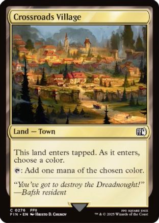 Crossroads Village  [Foil]  (FIN-276) - [FINAL FANTASY]