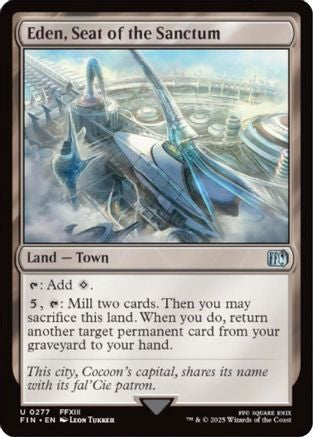 Eden, Seat of the Sanctum  [Foil]  (FIN-277) - [FINAL FANTASY] - Trinity Hobby