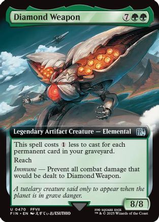 Diamond Weapon  [Foil]  (FIN-470) - [FINAL FANTASY]: (Extended Art) - Trinity Hobby