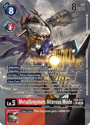 MetalGreymon: Alterous Mode (Alternate Art) (EX9-012) - [Versus Monsters] Foil - Trinity Hobby