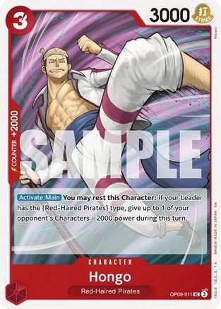 Hongo (Reprint) (OP09-011) - [Starter Deck 23: RED Shanks]