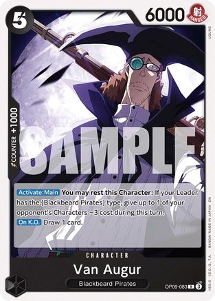 Van Augur (Reprint) (OP09-083) - [Starter Deck 27: BLACK Marshall.D.Teach]