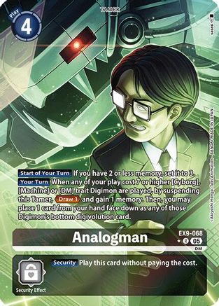 Analogman (Alternate Art) (EX9-068) - [Versus Monsters] Foil - Trinity Hobby