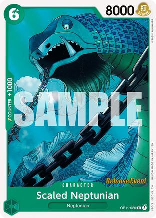 Scaled Neptunian (OP11-026) - [A Fist of Divine Speed Release Event Cards] - Trinity Hobby
